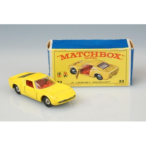 1053 - Six boxed Matchbox Series diecast model to include 9 Merryweather Marquis, 27 Bedford Low Loader, 33... 