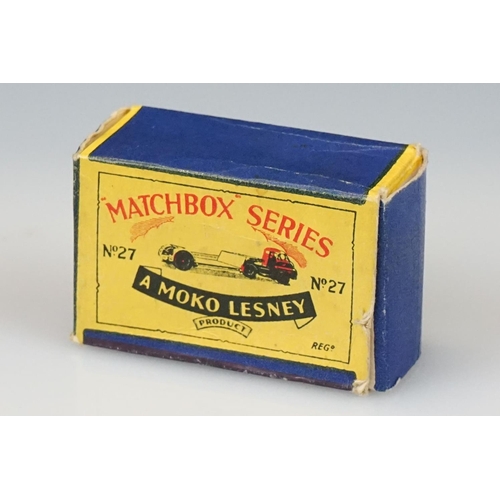 1053 - Six boxed Matchbox Series diecast model to include 9 Merryweather Marquis, 27 Bedford Low Loader, 33... 