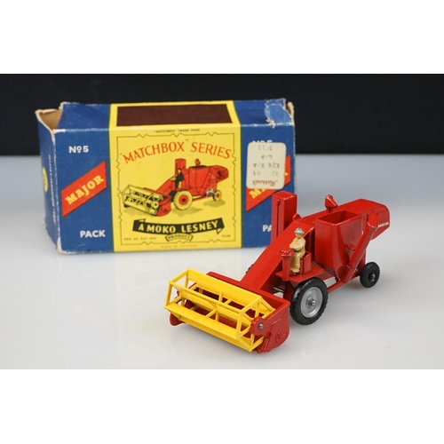 1054 - Three boxed Lesney Matchbox Series Major Packs diecast models to include No 5 Massey Ferguson 780 Co... 