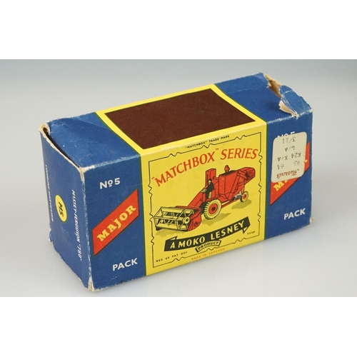 1054 - Three boxed Lesney Matchbox Series Major Packs diecast models to include No 5 Massey Ferguson 780 Co... 