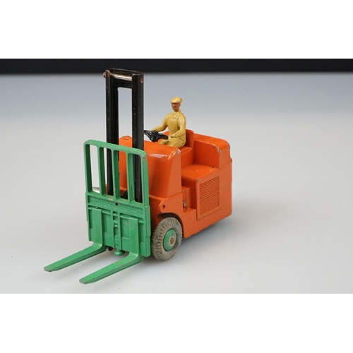 1055 - Three boxed Dinky diecast models to include 14C Coventry Climax Fork Lift Truck with orange main bod... 