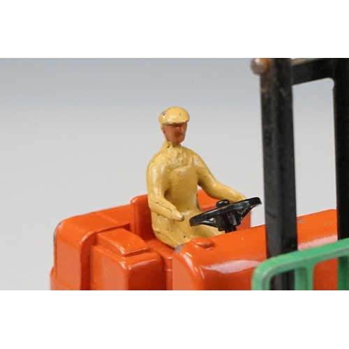 1055 - Three boxed Dinky diecast models to include 14C Coventry Climax Fork Lift Truck with orange main bod... 