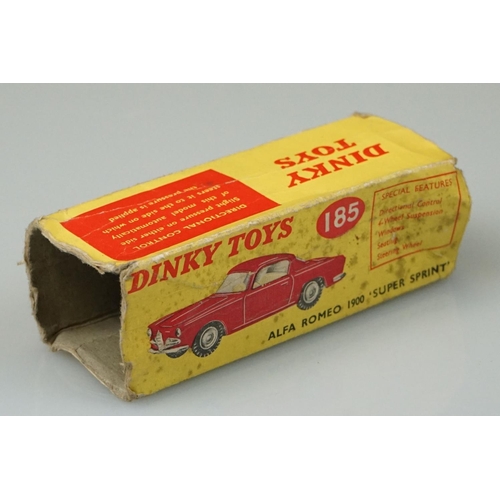 1058 - Four boxed Dinky diecast models to include 157 Jaguar XK120 Coupe in yellow, 185 Alfa Romeo 1900 Sup... 