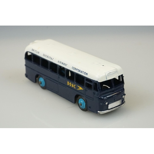 1059 - Two boxed Dinky diecast models to include 265 Plymouth USA Taxi & 283 BOAC Coach, diecast vg with so... 