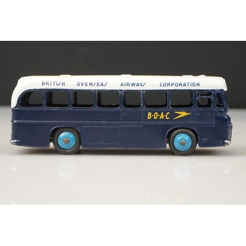 1059 - Two boxed Dinky diecast models to include 265 Plymouth USA Taxi & 283 BOAC Coach, diecast vg with so... 