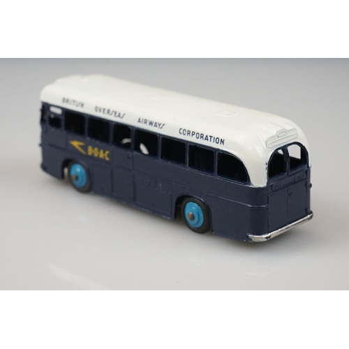 1059 - Two boxed Dinky diecast models to include 265 Plymouth USA Taxi & 283 BOAC Coach, diecast vg with so... 