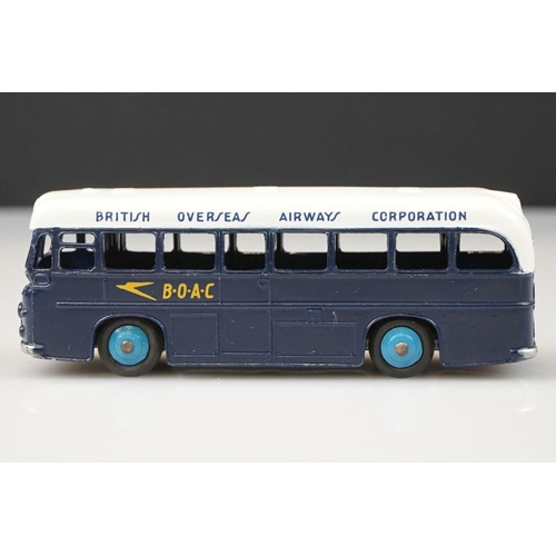 1059 - Two boxed Dinky diecast models to include 265 Plymouth USA Taxi & 283 BOAC Coach, diecast vg with so... 