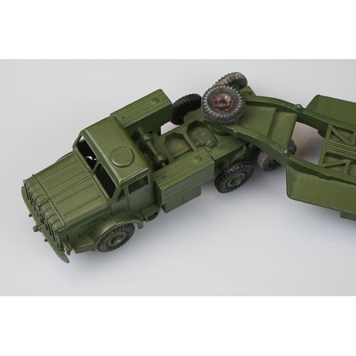 1060 - Two boxed Dinky Supertoys military diecast models to include 660 Tank Transporter and 689 Medium Art... 