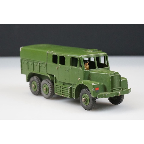 1060 - Two boxed Dinky Supertoys military diecast models to include 660 Tank Transporter and 689 Medium Art... 