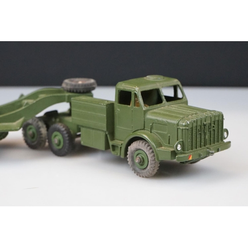 1060 - Two boxed Dinky Supertoys military diecast models to include 660 Tank Transporter and 689 Medium Art... 