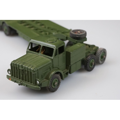 1060 - Two boxed Dinky Supertoys military diecast models to include 660 Tank Transporter and 689 Medium Art... 