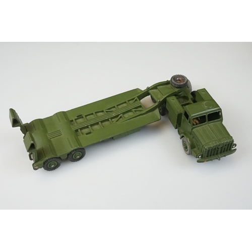 1060 - Two boxed Dinky Supertoys military diecast models to include 660 Tank Transporter and 689 Medium Art... 