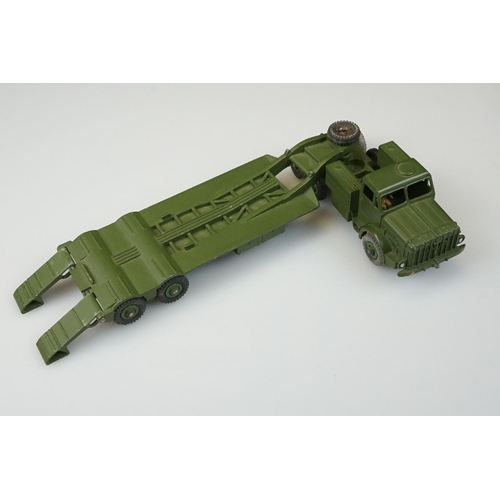 1060 - Two boxed Dinky Supertoys military diecast models to include 660 Tank Transporter and 689 Medium Art... 