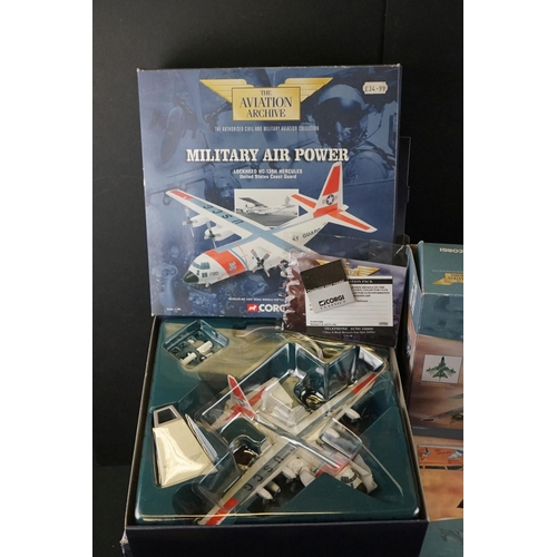 1074 - 12 Boxed Corgi Aviation Archive Military Air Power diecast models to include 7 x 1:72 Thunder In The... 