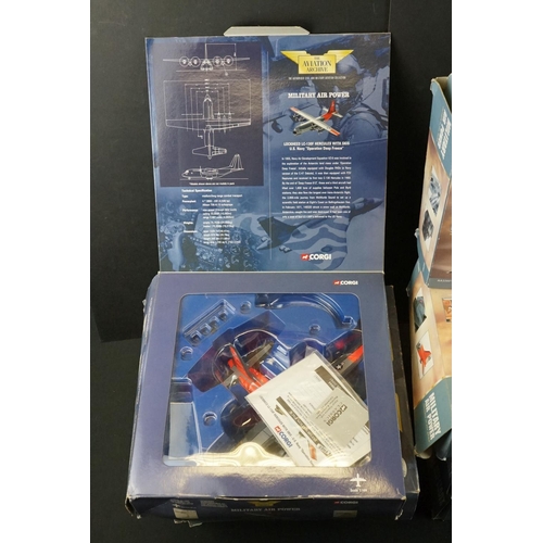 1074 - 12 Boxed Corgi Aviation Archive Military Air Power diecast models to include 7 x 1:72 Thunder In The... 