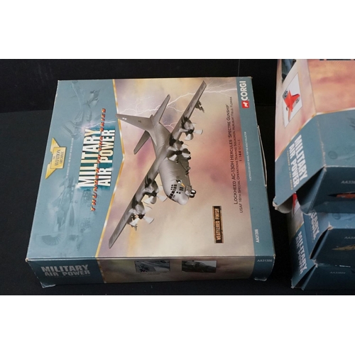 1074 - 12 Boxed Corgi Aviation Archive Military Air Power diecast models to include 7 x 1:72 Thunder In The... 