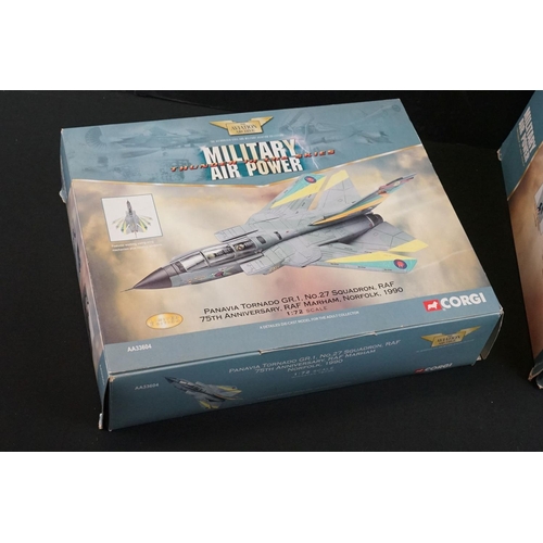 1074 - 12 Boxed Corgi Aviation Archive Military Air Power diecast models to include 7 x 1:72 Thunder In The... 