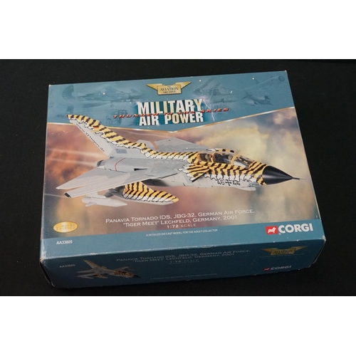 1074 - 12 Boxed Corgi Aviation Archive Military Air Power diecast models to include 7 x 1:72 Thunder In The... 