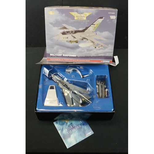 1075 - Seven Boxed Corgi Aviation Archive Military Air Power diecast models to include 5 x 1:72 limited edi... 