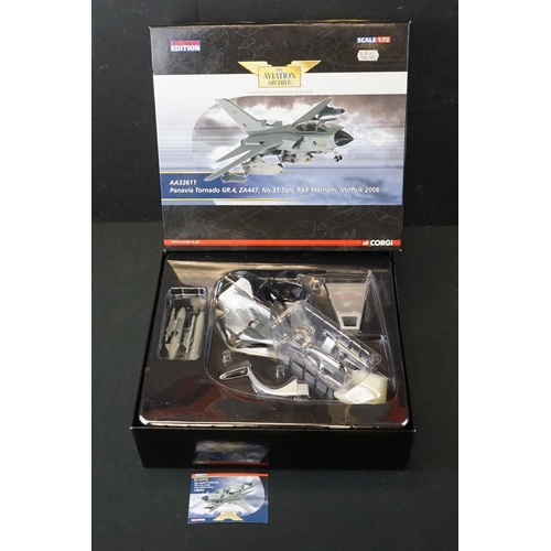 1079 - Nine Boxed Corgi Aviation Archive 1:72 limited edition diecast models with COAs to include 7 x Autho... 