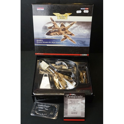 1079 - Nine Boxed Corgi Aviation Archive 1:72 limited edition diecast models with COAs to include 7 x Autho... 