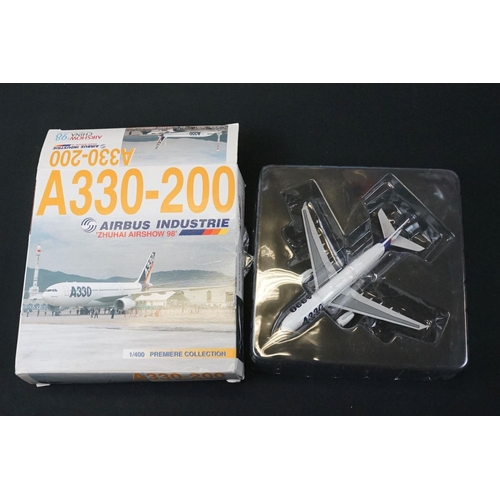 1080 - 13 Boxed Dragon Wings Airbus 1/400 diecast models to include 7 x Airbus Industrie (55001, 55040, 552... 