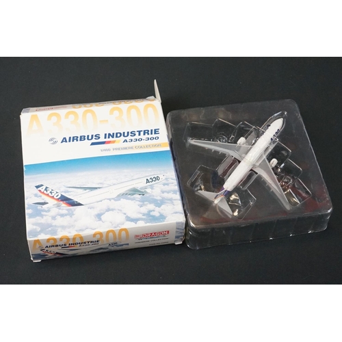 1080 - 13 Boxed Dragon Wings Airbus 1/400 diecast models to include 7 x Airbus Industrie (55001, 55040, 552... 