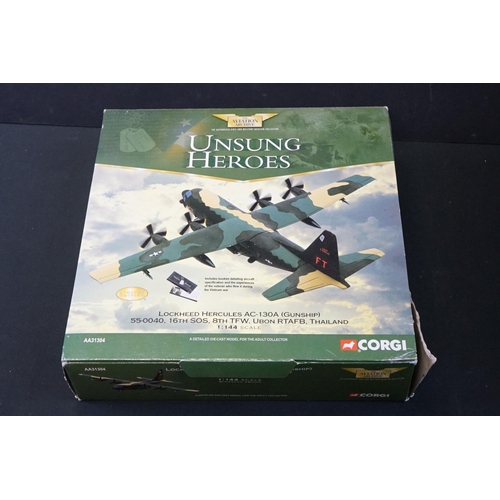 1083 - Six Boxed Corgi Aviation Archive diecast models to include 2 x 1:144 limited edition Modern Warfare ... 