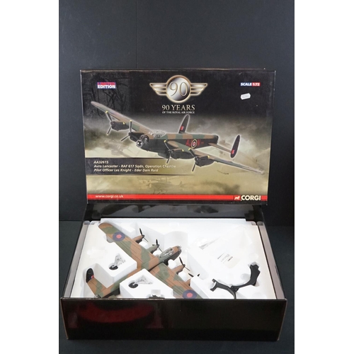 1084 - Two Boxed Corgi Aviation Archive 1:72 limited edition diecast models with COAs to include AA38601 BA... 