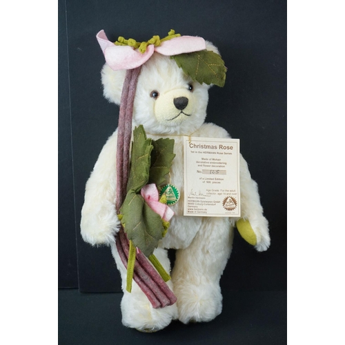 166 - Four ltd edn Hermann Spielwaren Bears to include 2 x Musical Bears (Princess Diana Queen of Hearts (... 