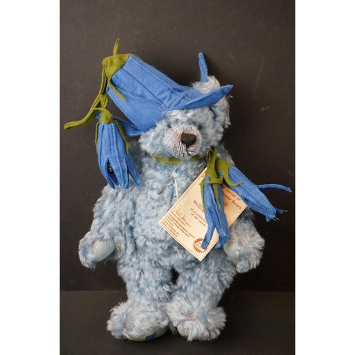 167 - Nine ltd edn Hermann Spielwaren Flower Bears to include Bluebell, Daisy, Snowdrop, Poppy, Forget-me-... 