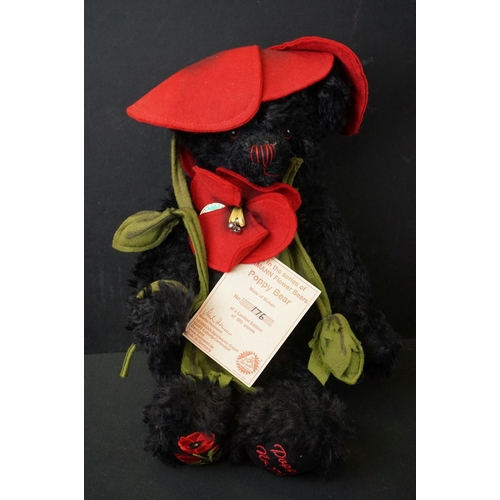 167 - Nine ltd edn Hermann Spielwaren Flower Bears to include Bluebell, Daisy, Snowdrop, Poppy, Forget-me-... 