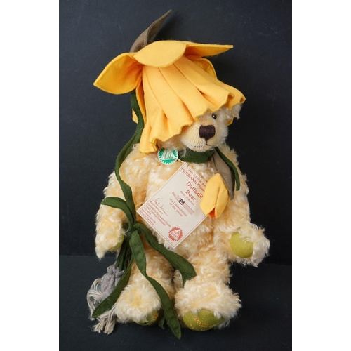 167 - Nine ltd edn Hermann Spielwaren Flower Bears to include Bluebell, Daisy, Snowdrop, Poppy, Forget-me-... 