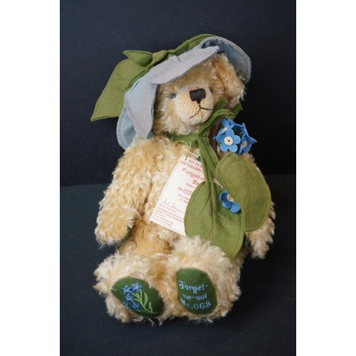 167 - Nine ltd edn Hermann Spielwaren Flower Bears to include Bluebell, Daisy, Snowdrop, Poppy, Forget-me-... 