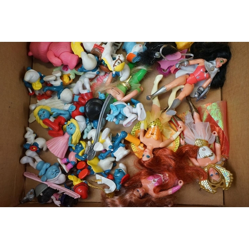 188 - Collection of 80s figures to include 5 x Hasbro G1 My Little Pony (Lemondrop, Baby Ribbon, Bowtie, C... 