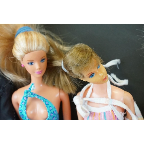 191 - Barbie - Eight Mattel Barbie clothed fashion dolls, 1960s onwards, to include a 1962 Midge doll (spl... 