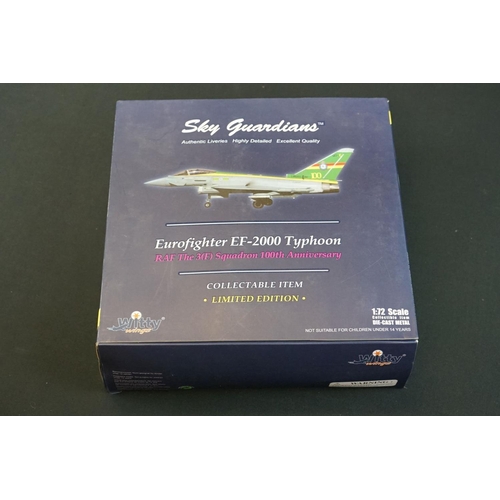 1088 - Seven Boxed Sky Guardians 1:72 diecast models to include 3 x limited edition Witty Wings with COAs (... 