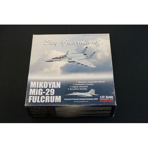 1088 - Seven Boxed Sky Guardians 1:72 diecast models to include 3 x limited edition Witty Wings with COAs (... 