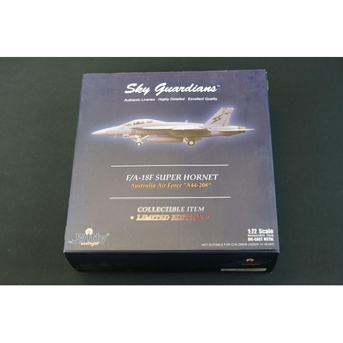 1088 - Seven Boxed Sky Guardians 1:72 diecast models to include 3 x limited edition Witty Wings with COAs (... 