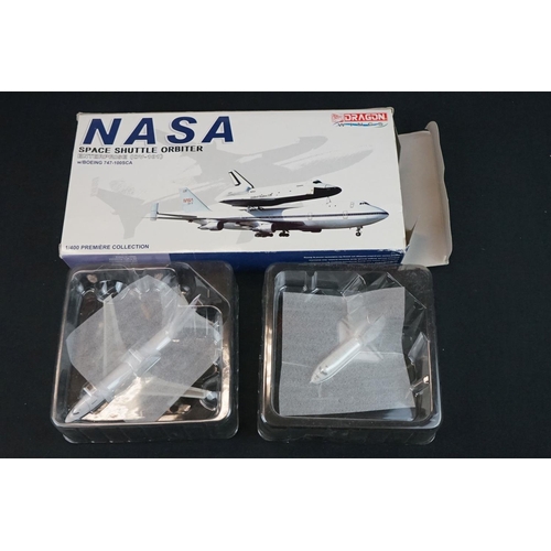 1091 - 16 Boxed Dragon Wings 1/400 diecast models to include 13 x Premiere collection (NASA space shuttle o... 