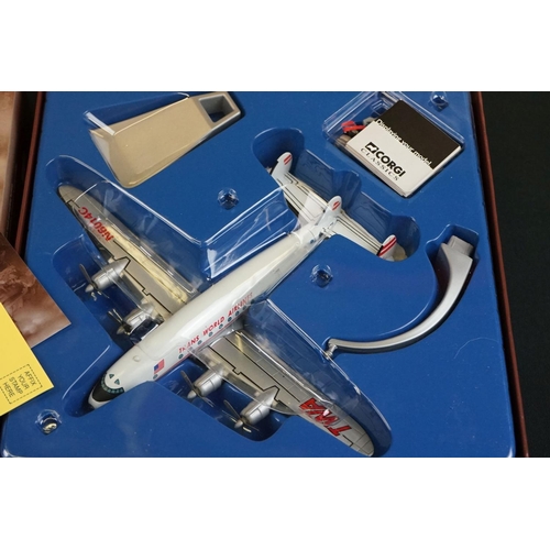 1093 - Six boxed Corgi Aviation Archive diecast models to include 4 x 1:114 1st Frontier Airlines (47202 Av... 