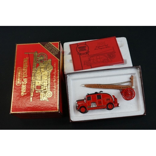 1094 - 13 Boxed Matchbox Models of Yesteryear to include 1929 Scammell 100 Ton Truck Trailer with locomotiv... 