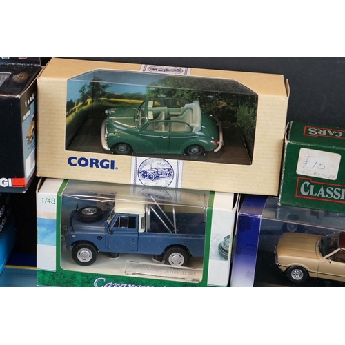 1105 - 14 Boxed diecast models, mainly Corgi, to include 6x limited edition 1:43 Corgi Vanguards (VA06520, ... 