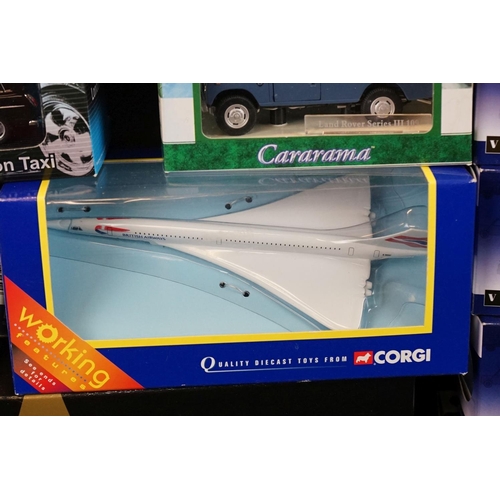 1105 - 14 Boxed diecast models, mainly Corgi, to include 6x limited edition 1:43 Corgi Vanguards (VA06520, ... 