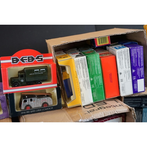 1107 - 130 boxed Lledo diecast models to include Days Gone, Vanguards, Scouts, VE Day Sets, etc (4 boxes)