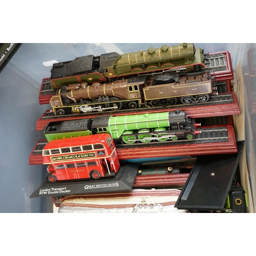 1108 - 34 Diecast and plastic models to include 16 Atlas Editions locomotives (including Schools Class 220 ... 