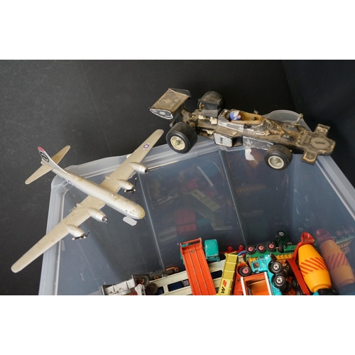 1126 - Large quantity of heavily play worn diecast models, mainly circa 1960s-1980s to include Corgi, Match... 