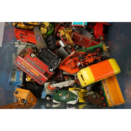 1126 - Large quantity of heavily play worn diecast models, mainly circa 1960s-1980s to include Corgi, Match... 