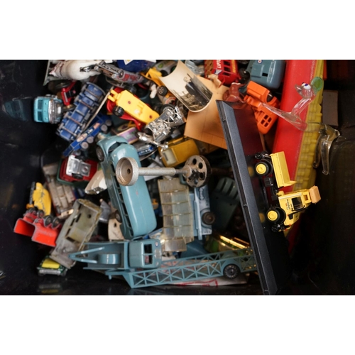 1126 - Large quantity of heavily play worn diecast models, mainly circa 1960s-1980s to include Corgi, Match... 