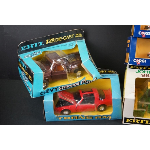 1130 - Six boxed ERTL diecast model to include 1:25 Chevy Stepside Pickup, 1:25 Trans Am, 1:32 Ford 4 Wheel... 